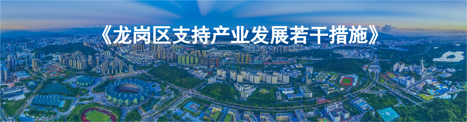 龙岗区支持产业发展若干措施