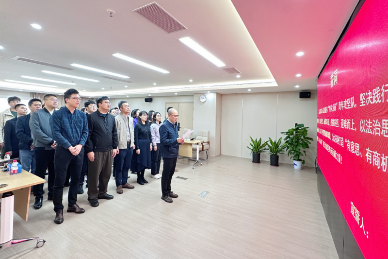 龙岗区司法局法治服务“四有龙岗”青年攻坚队宣誓环节.jpg